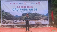 Construction of a civilian bridge begins in Ha Giang